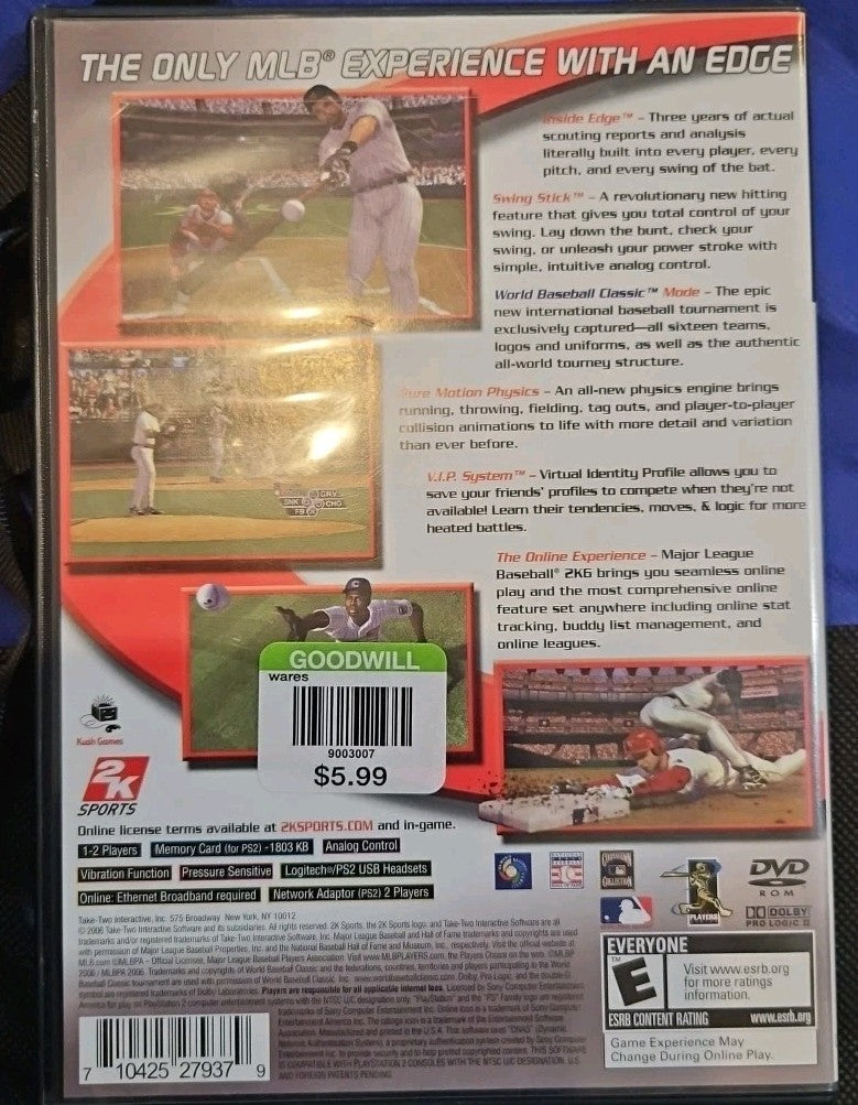 Major League Baseball 2K6 - Sony PlayStation 2