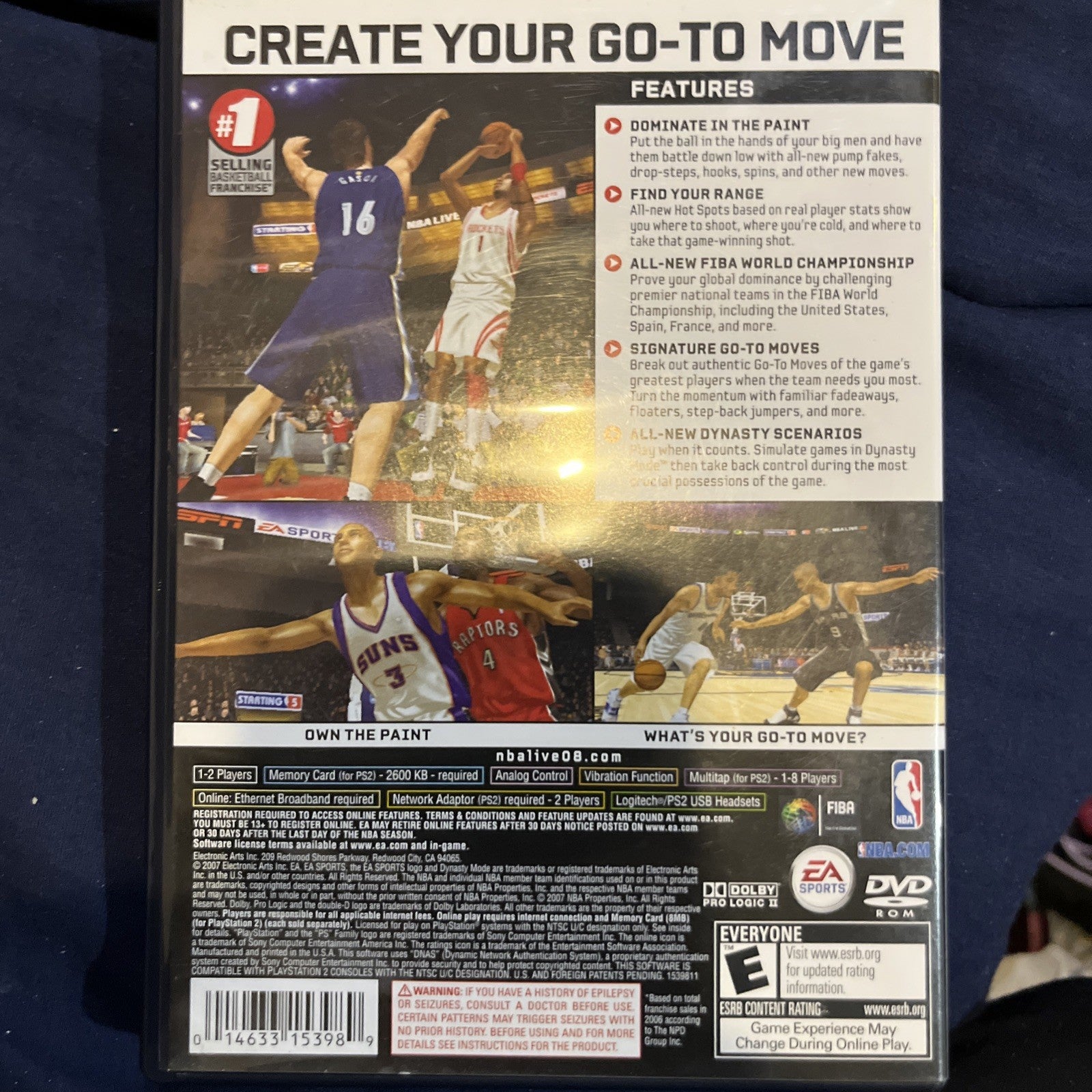 NBA Live 08 (Sony PlayStation 2, 2007)