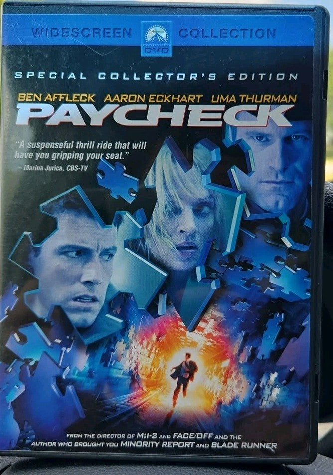 Paycheck (DVD, 2004, Widescreen) New Sealed