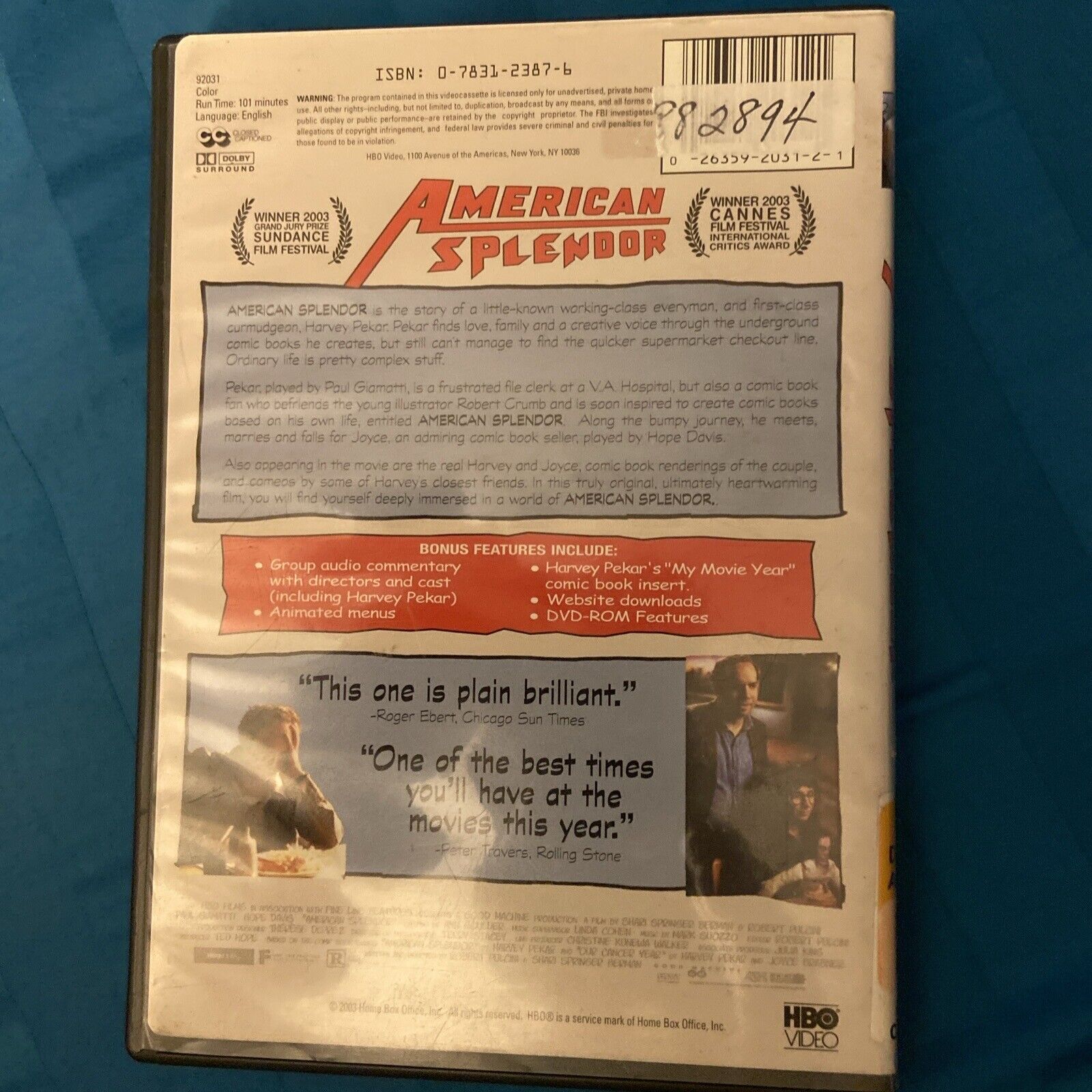 American Splendor (DVD, 2004)