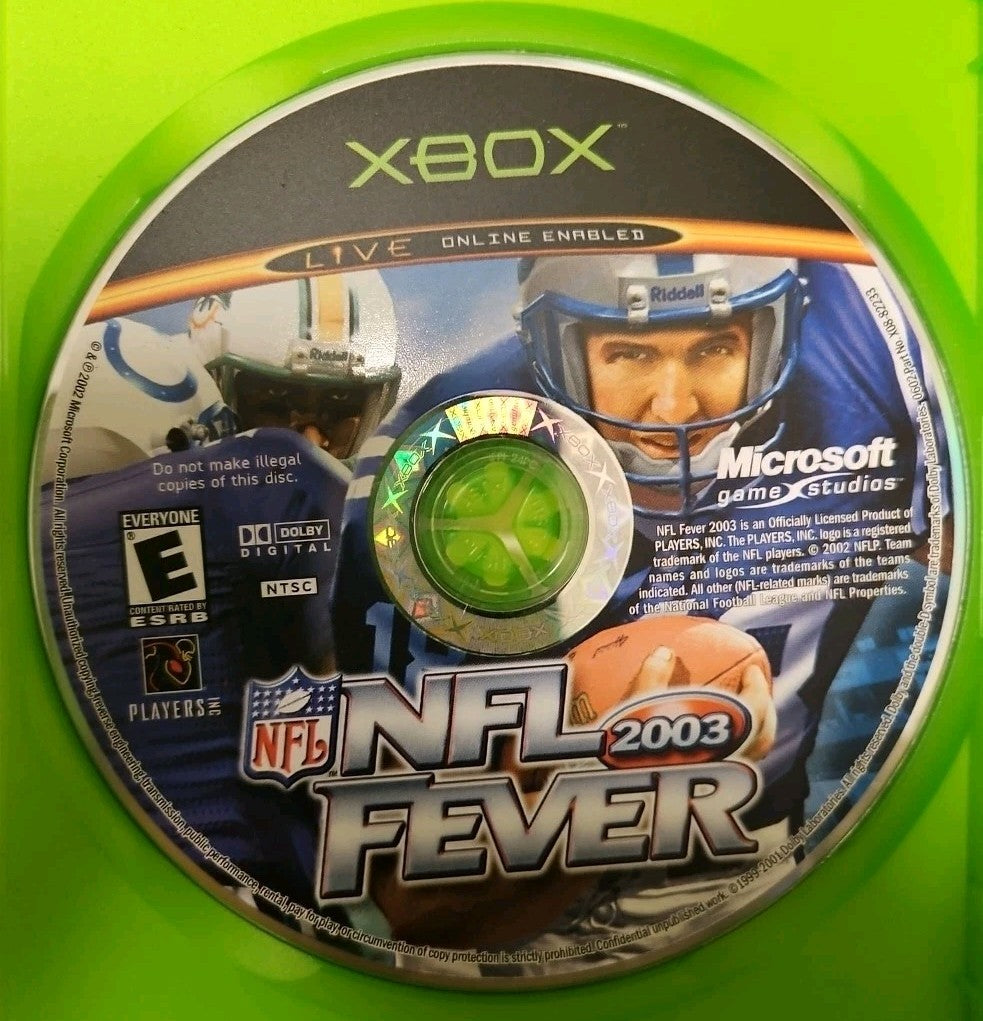 NFL Fever 2003 - Microsoft Xbox. Tested. No Scratches. New Case