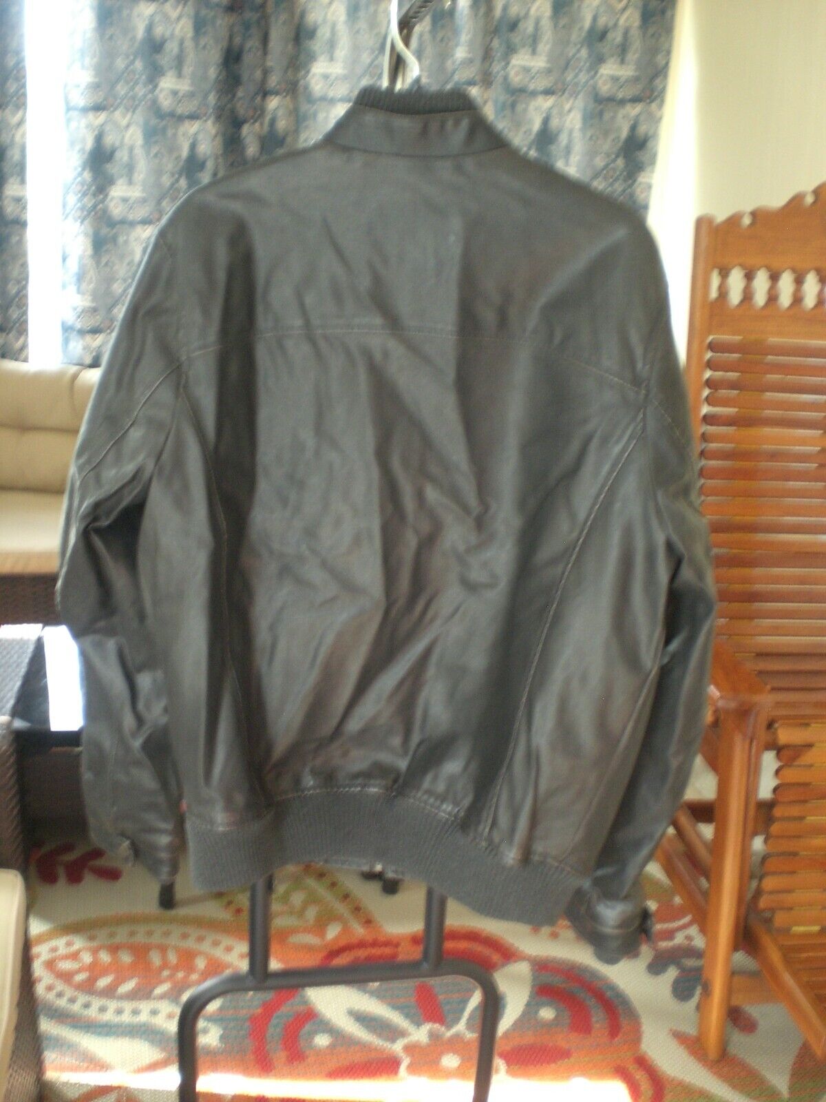 Men's Pleather Levi's Bomber Jacket Sz Medium