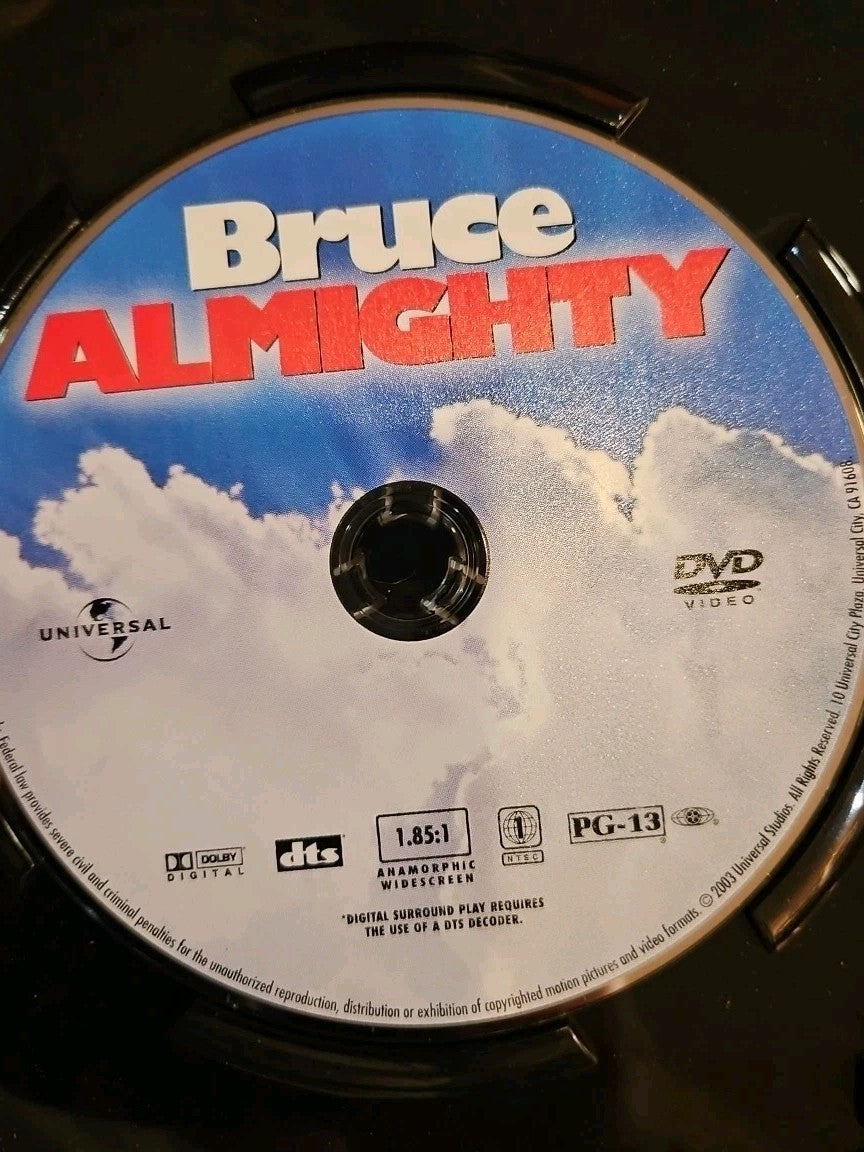 Bruce Almighty (DVD, 2003) Slimcase. Cropped Sleeve.