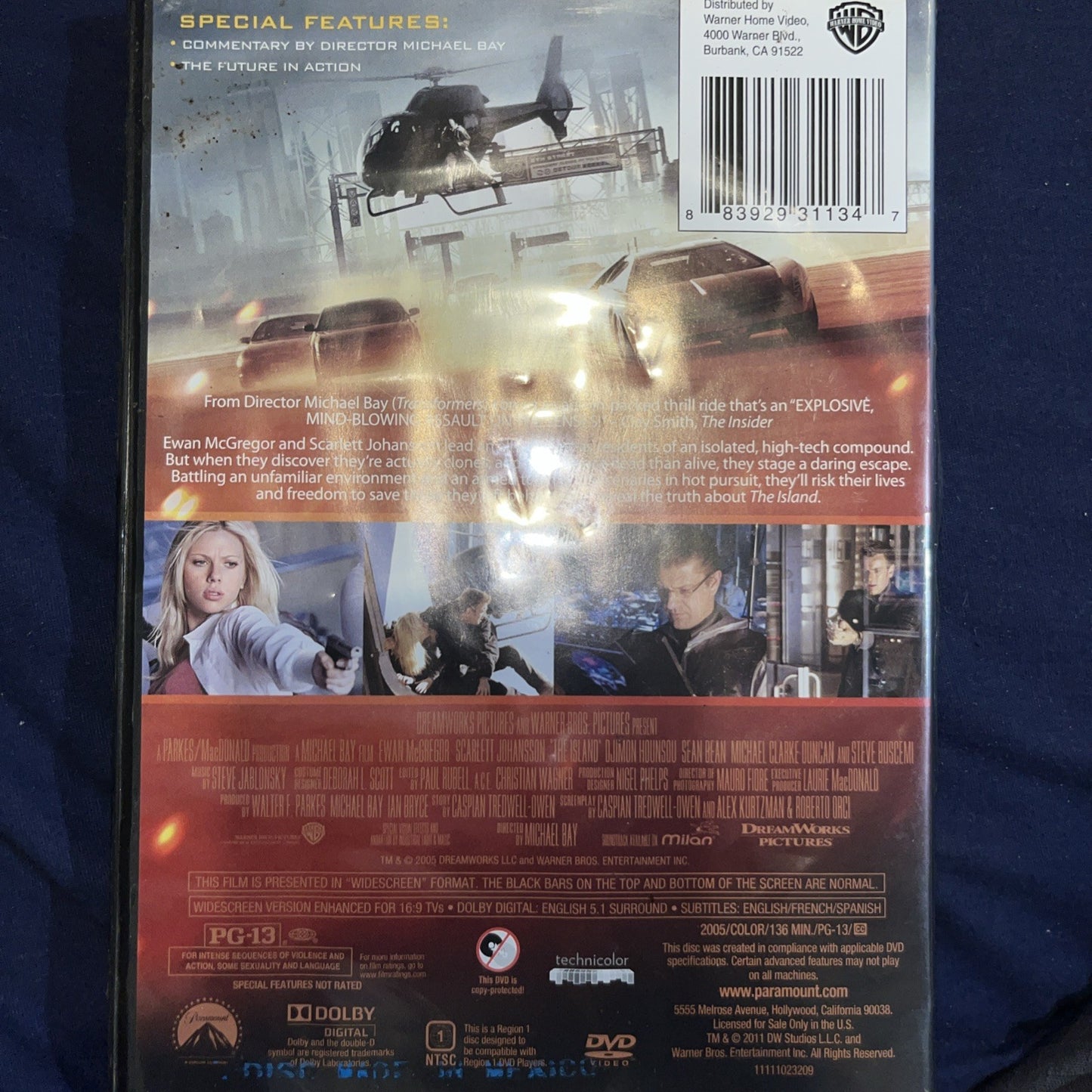 The Island (DVD, 2005) Tested. New Case. Resealed