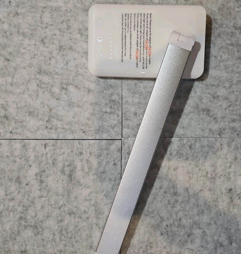 12" Stand + 12" LED Adjustable Lamp  USB-C Charger / USB Charging Dimable