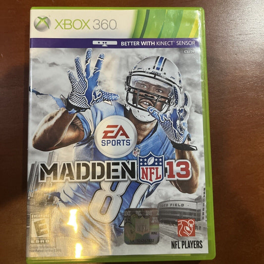 Madden NFL 13 (Microsoft Xbox 360, 2012) Tested. NEW CASE. RESEALED