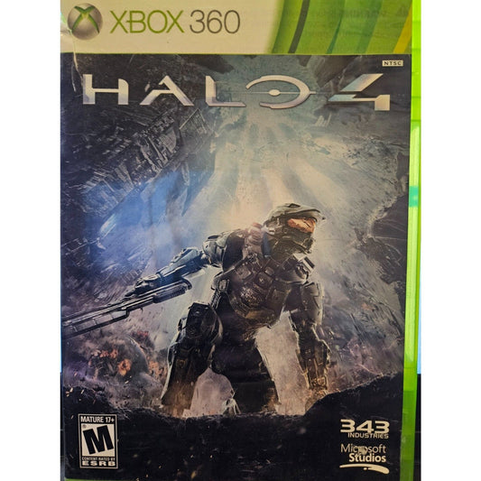 Halo 4 - XBOX 360. No Manual. Damaged Cover art. New Case. Tested