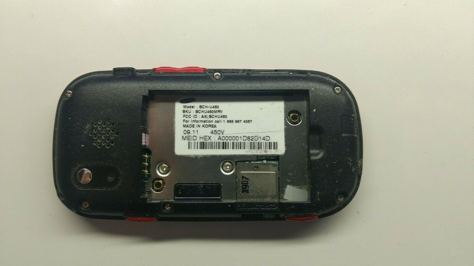  Samsung Intensity SCH-U450 - 128 MB - Red (Verizon) Cellphone - Used - Works