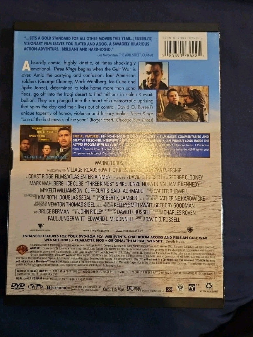 Three Kings (DVD, 2000, Special Edition Letterboxed)