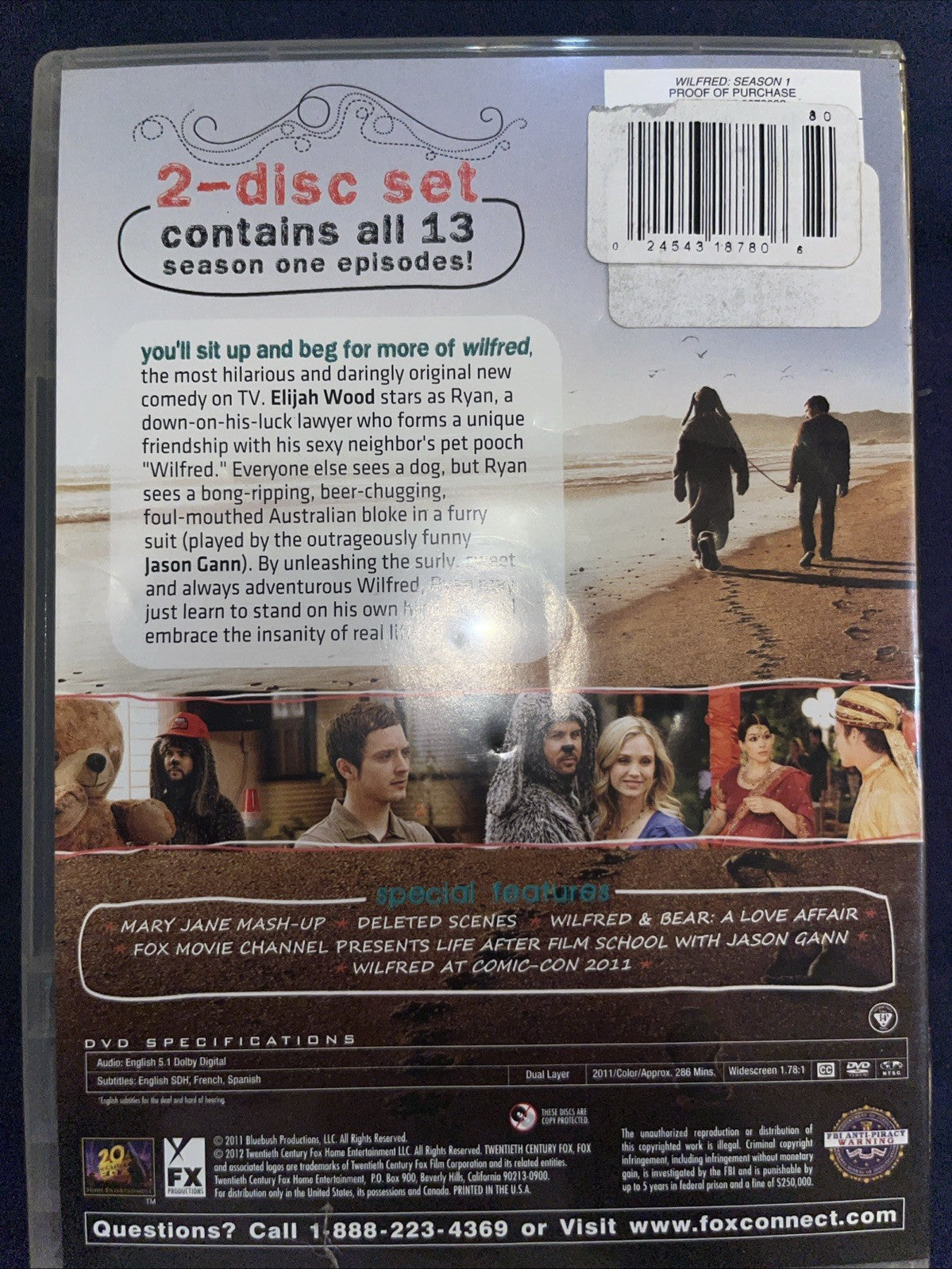 Wilfred: Season 1 (DVD) Sealed