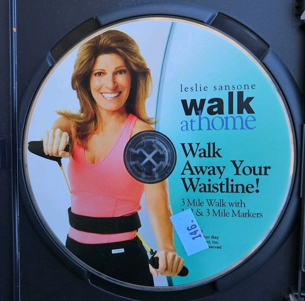 Walk Away the Waistline (DVD, Only) Damaged Artwork. Tested. New Case