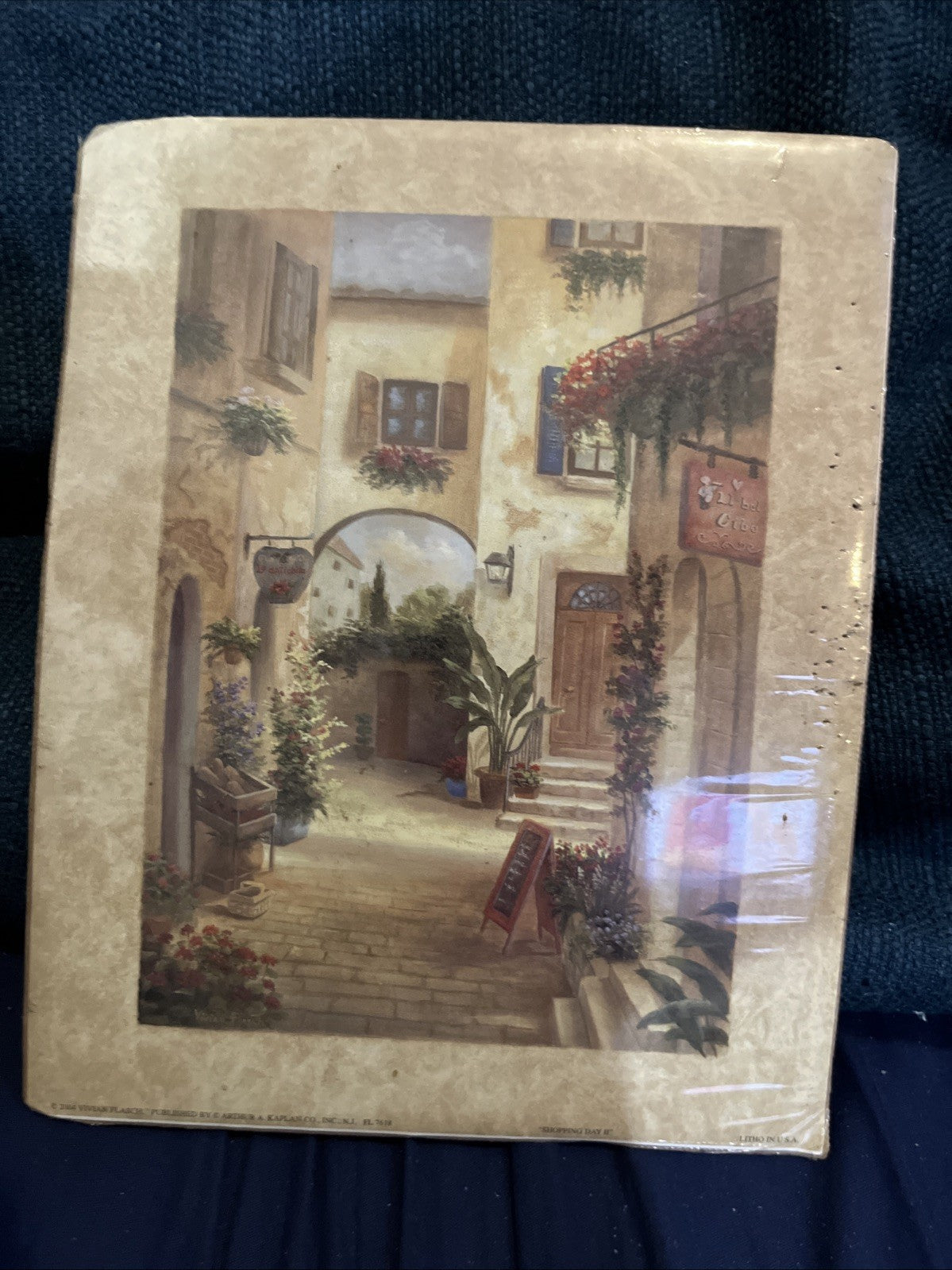 Tuscan Villa Courtyard Print