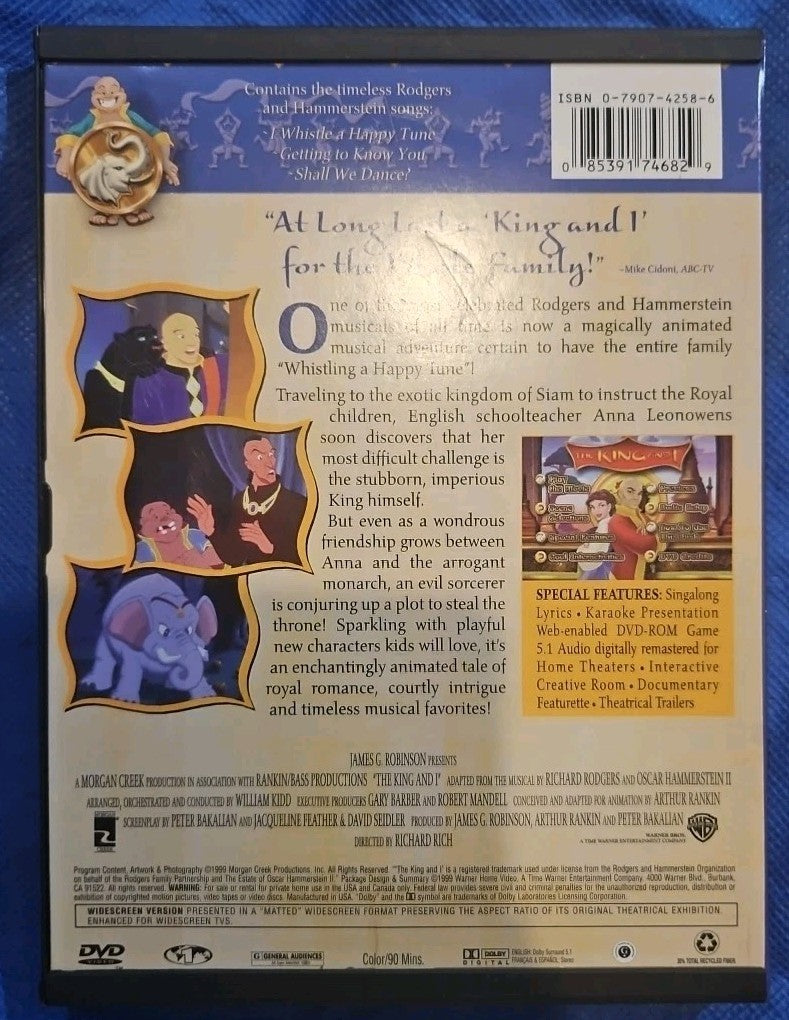 The King and I (DVD, 1999) Factory Snapcase