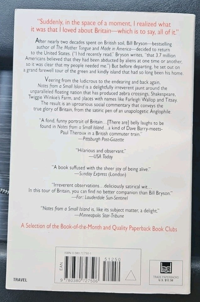 Notes from a Small Island by Bill Bryson (1997, Trade Paperback)