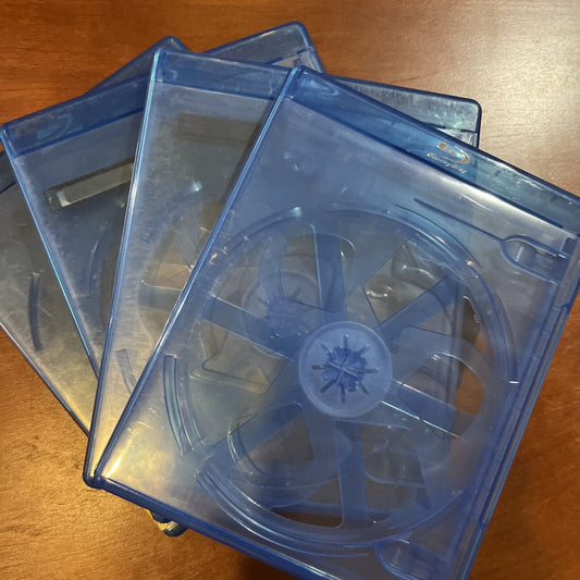 Qty = 4 Used Bluray Double Cases. Undamaged - CHOOSE YOUR QUANTITY