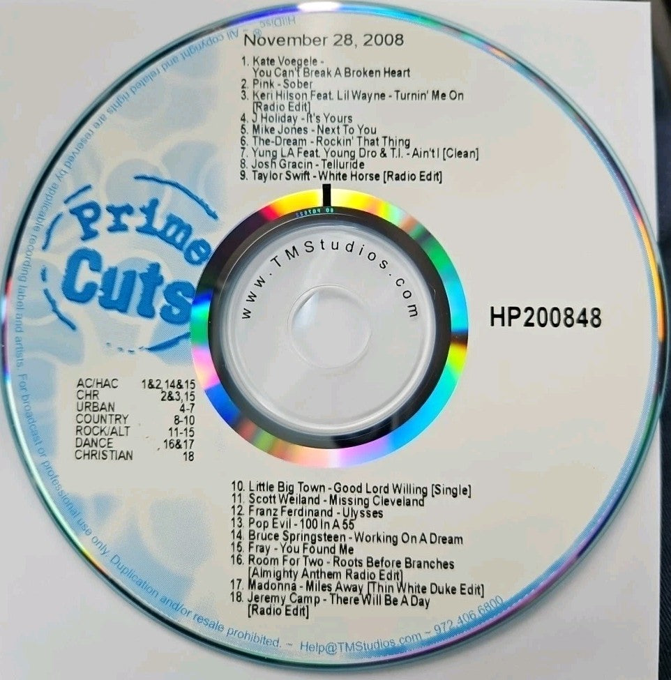TM Studios Prime Cuts 2008-2009 (CD) 6 DISC SET. DISCS ONLY