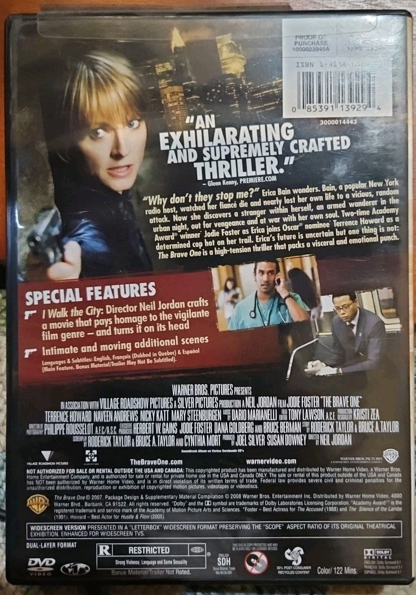 The Brave One (DVD, 2007) New Sealed