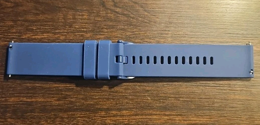 20mm Watch Band Dark Navy Blue Silicone Rubber Quick Release Sport Strap...