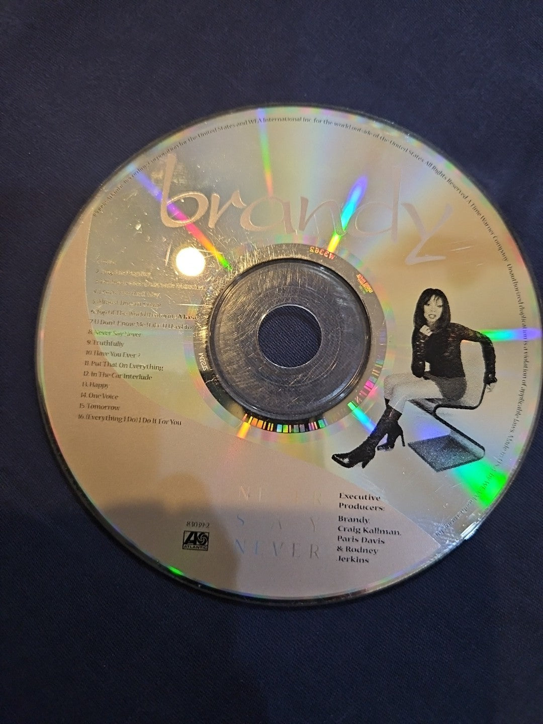Brandy Never Say Never (CD) DISC ONLY