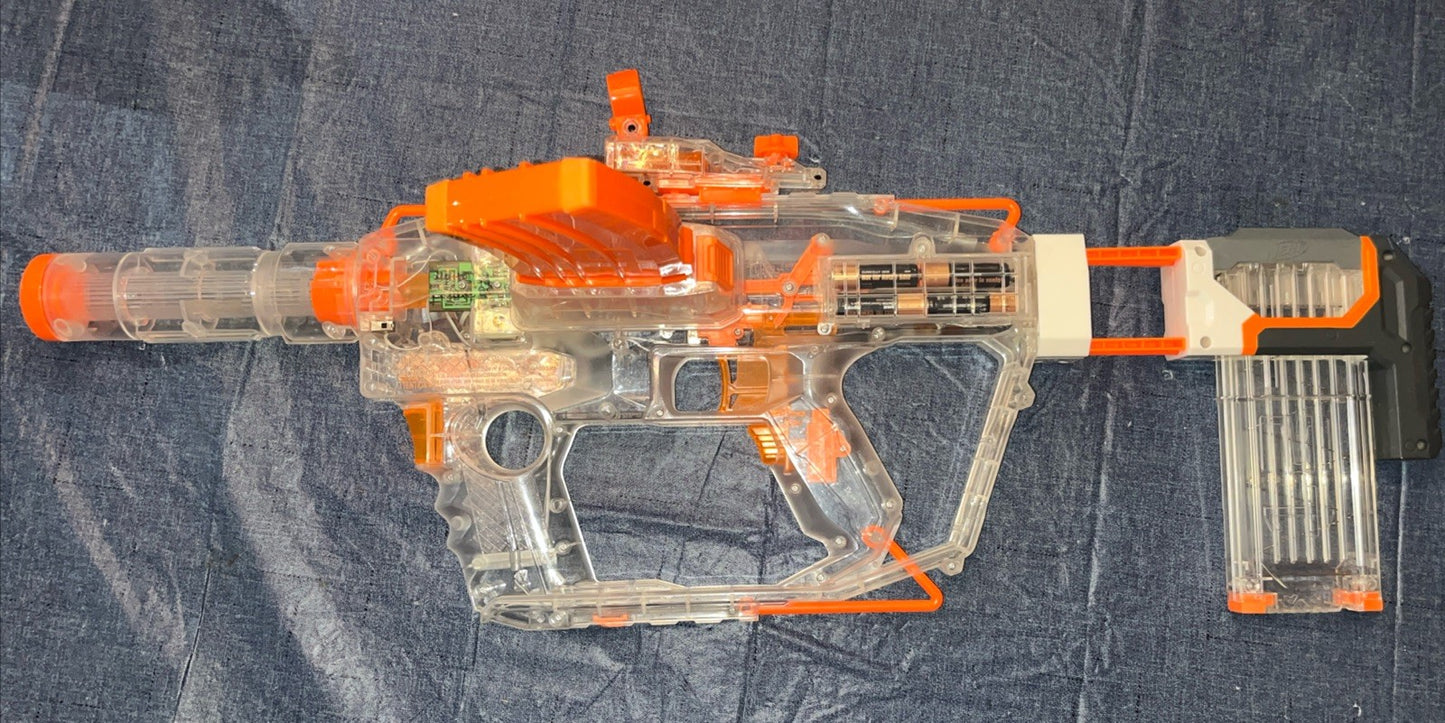 Nerf Motorized Evader Modulus Rifle  w/ Switchable Illumination + 2 Mags