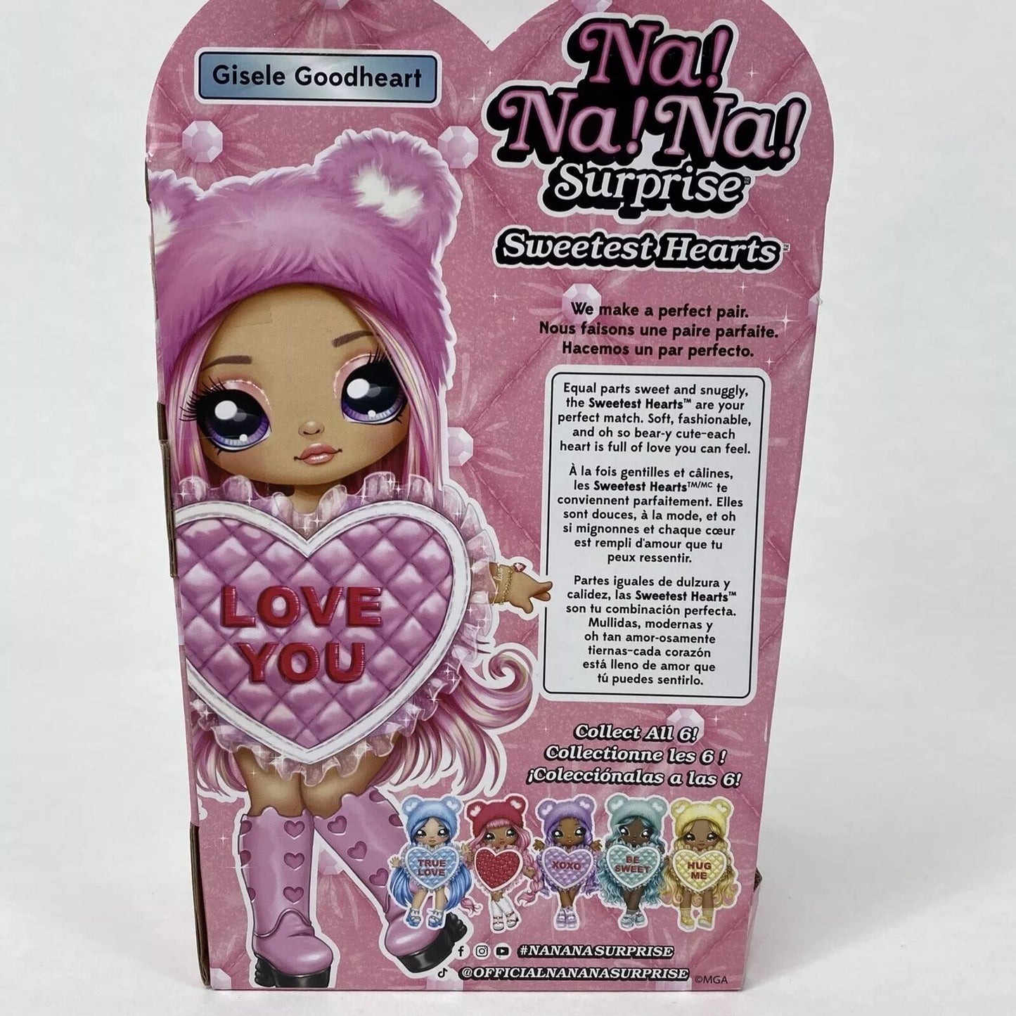 Na! Na! Na! Surprise Sweetest Hearts Doll- Gisele Goodheart - Brand New