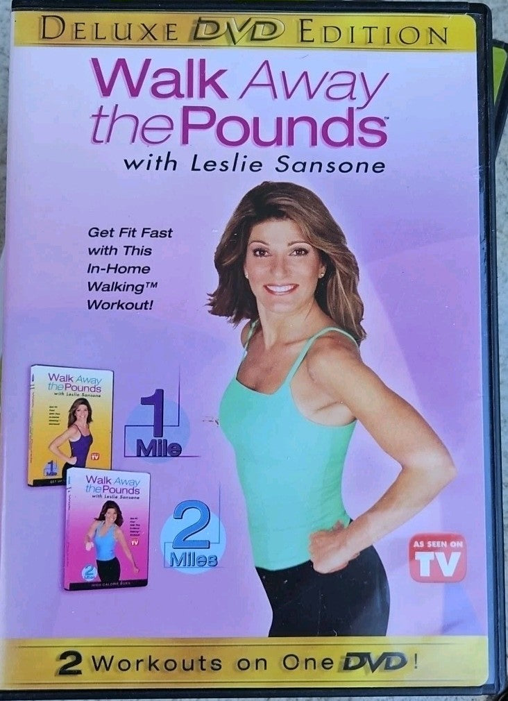 Leslie Sansone - Walk The Walk, Walk Away The Pounds, Slim Shape (3 DVD) New