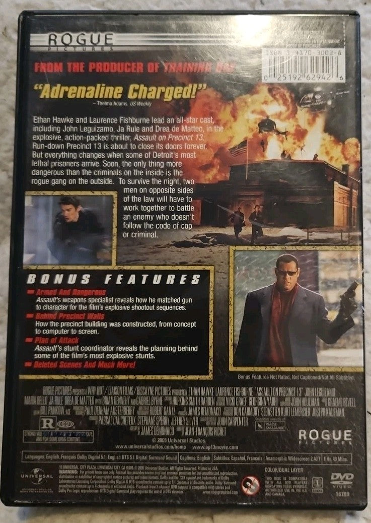 Assault on Precinct 13 (DVD, 2005) brand new sealed