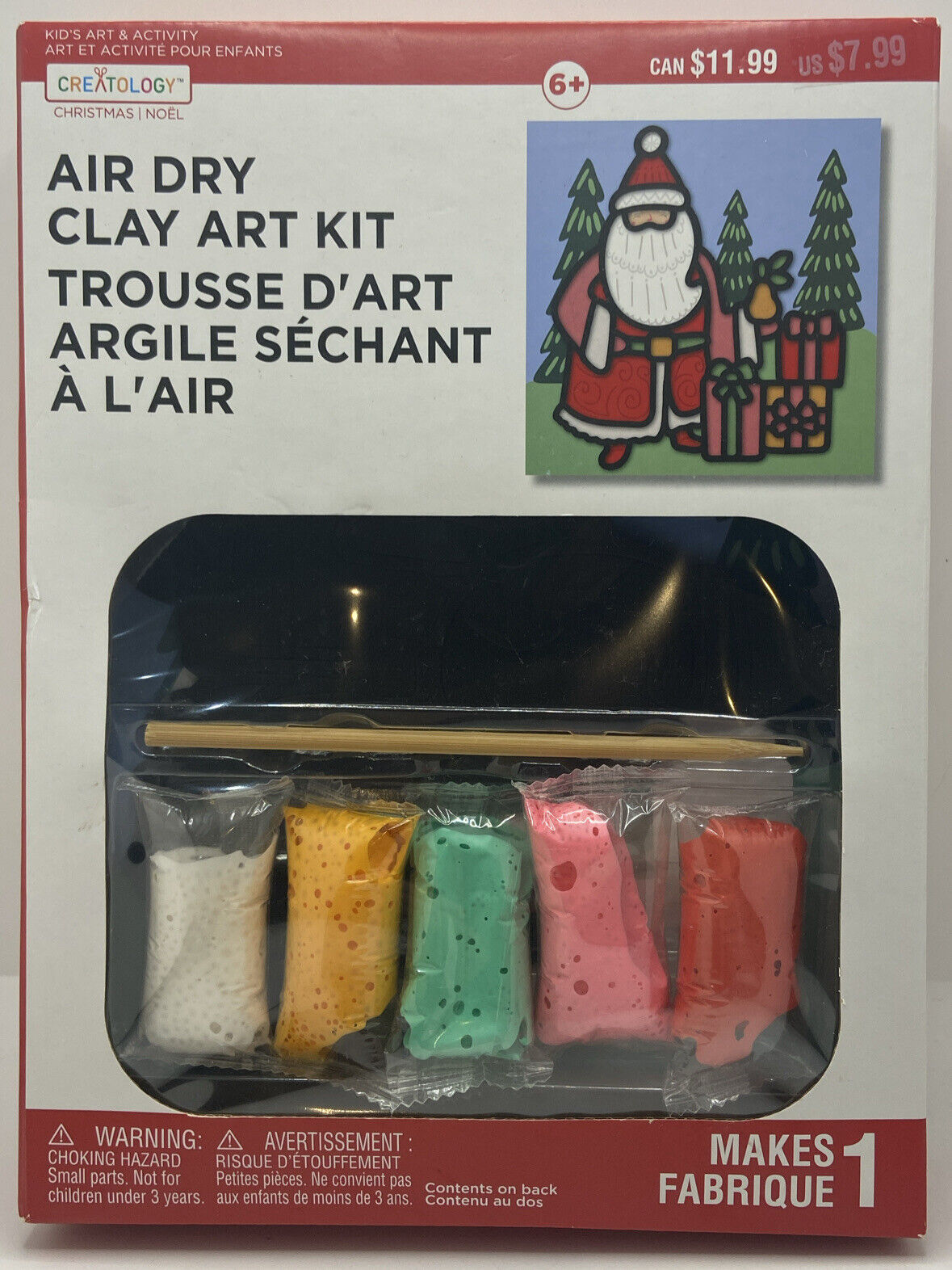 Creatology Christmas Craft Air Dry Clay Art Kit SANTA CLAUS  Kids 6+ Family DIY