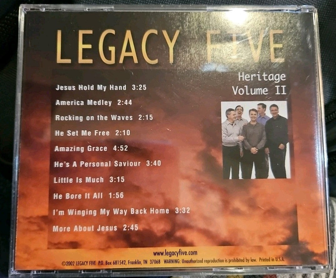Legacy Five Heritage Volume II (CD) New Sealed