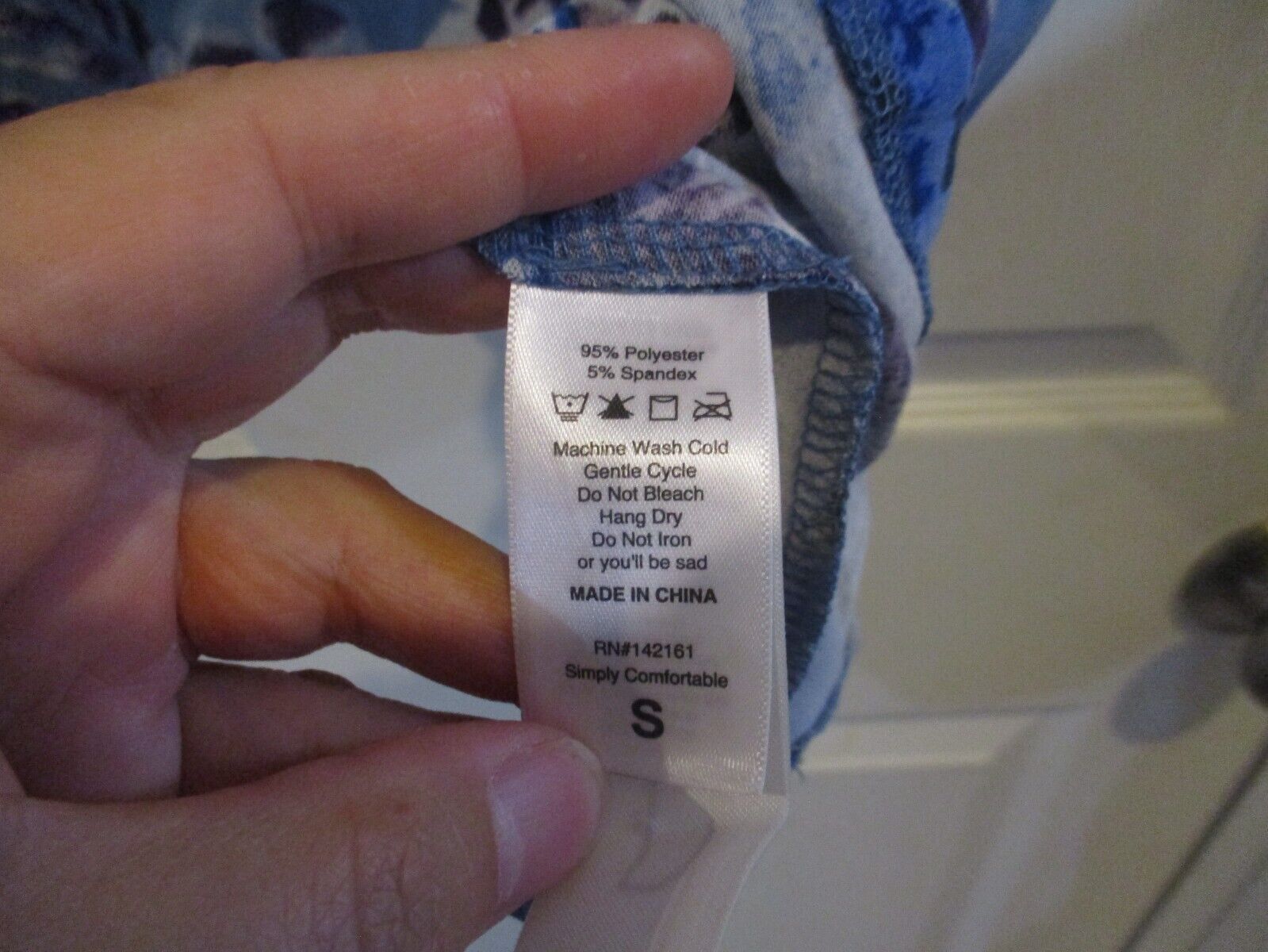 LuLaRoe NWT Melissa Blue Purple Floral Small