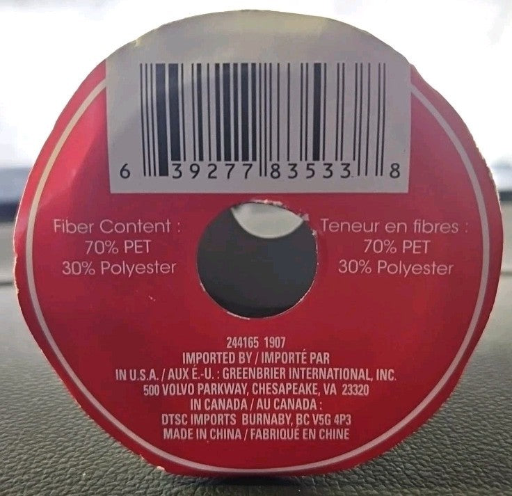 Wire Edged Ribbon 2.5" X 108" Gold 70% PET 30% Polyester