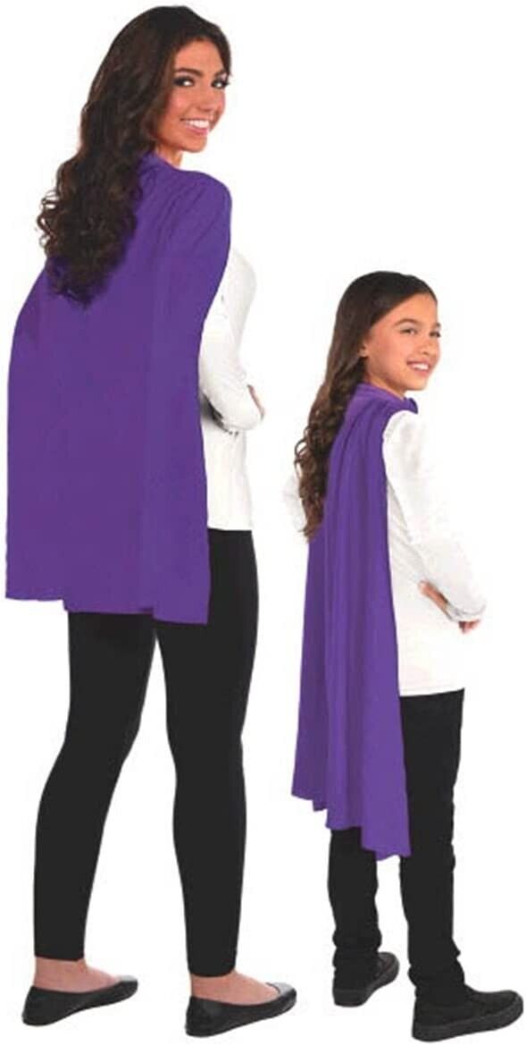 Purple Solid Color Super Hero Costume 30" Cape