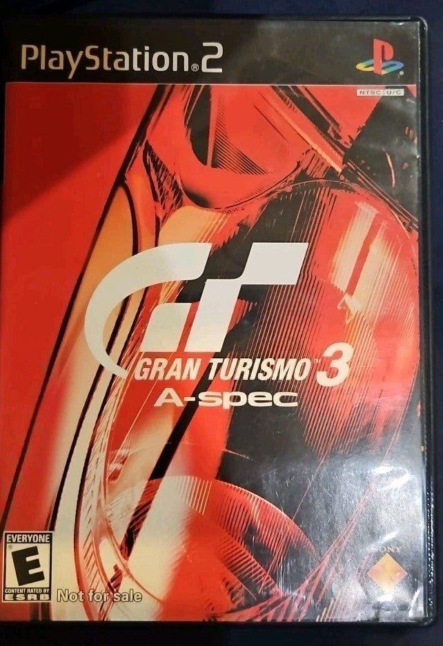 Gran Turismo 3 A-spec Video Game (PS2) No Game. Case + Artwork + Manual ONLY