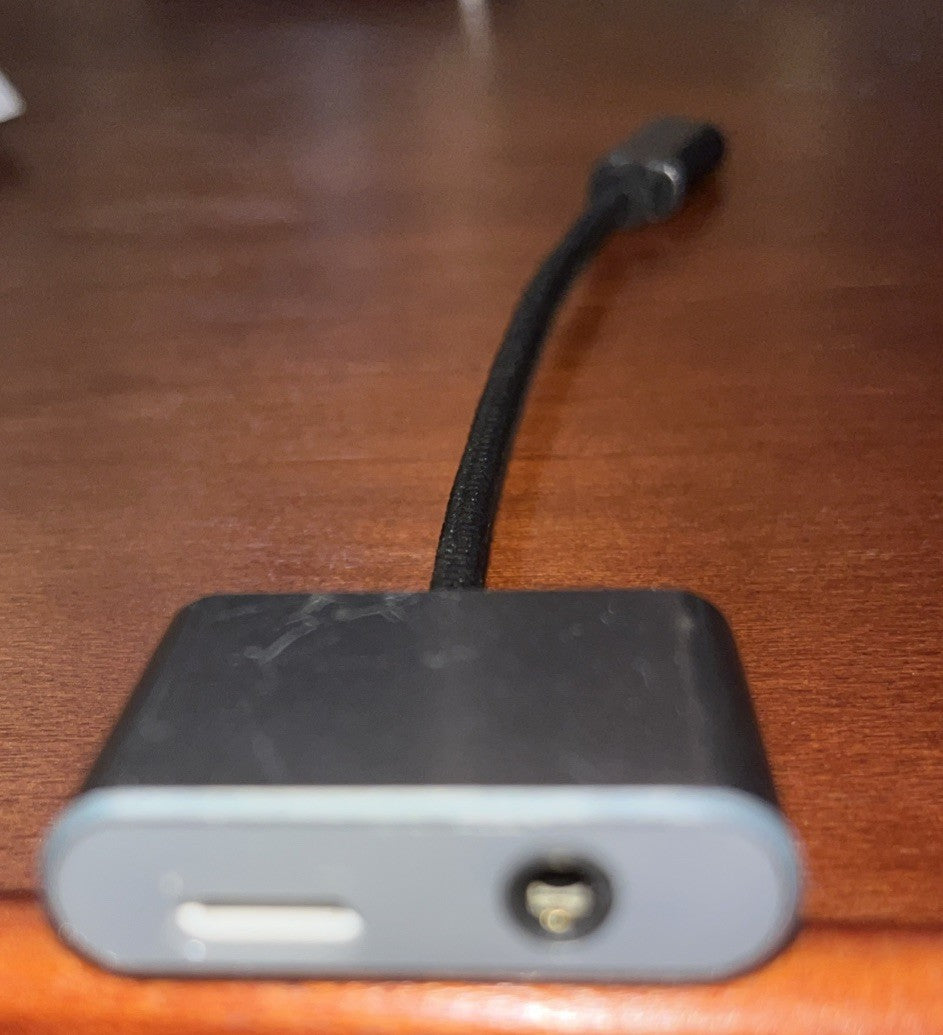 USB-C / Headphone Jack To Apple Lightning Connector