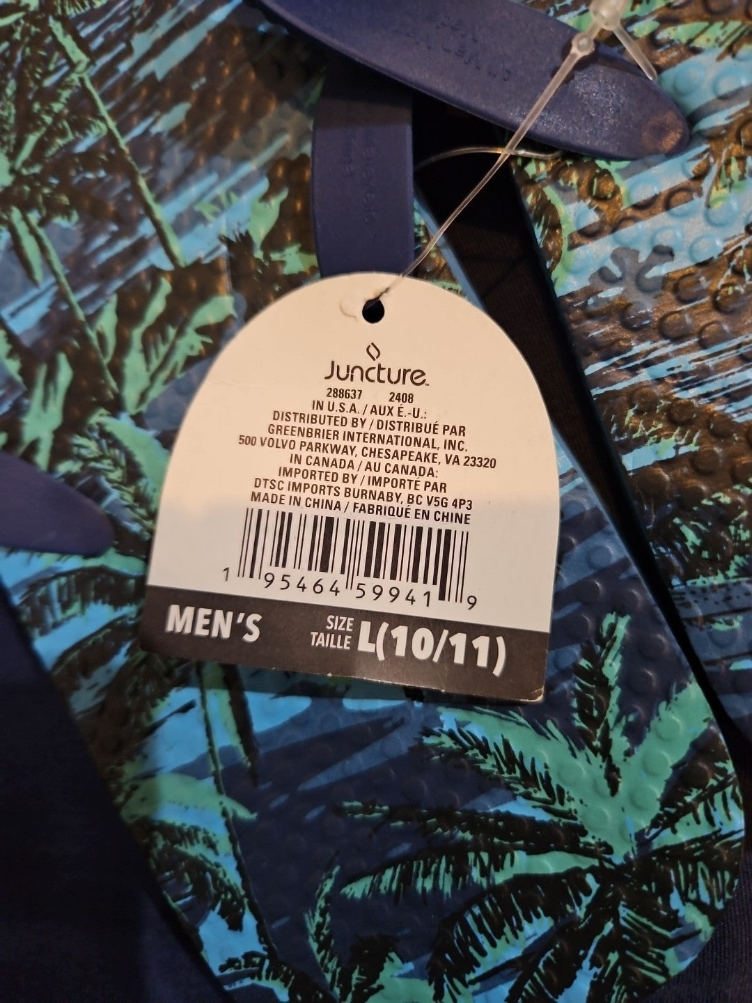 Juncture Men's Flip Flops Size 10/11