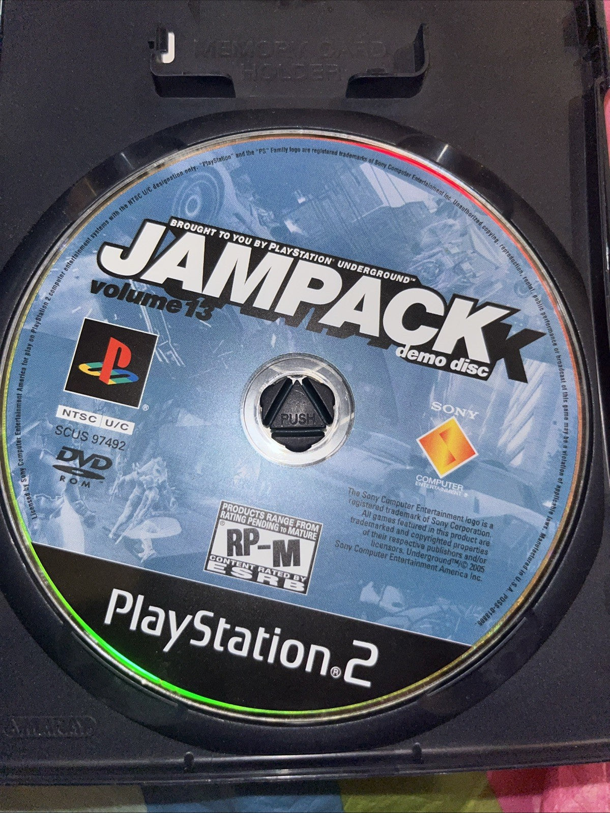Jampack Vol. 13 RP-M Rating (PS2) Minor Insert Wear. Tested. No Scratches.