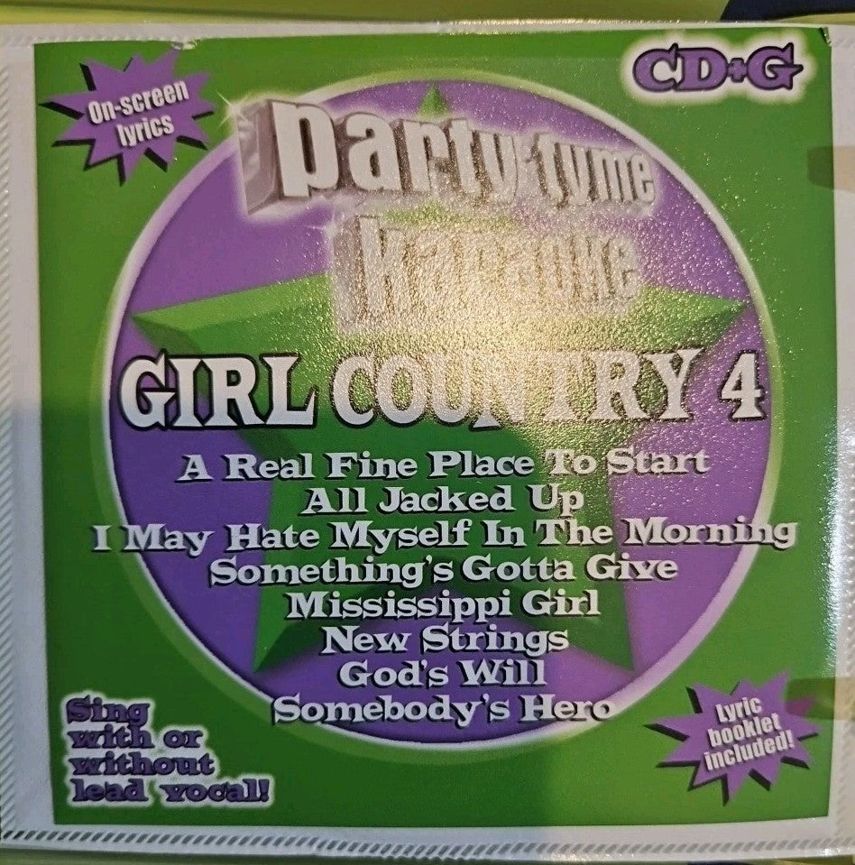 Party Tyme Karaoke: Girl Country Party Pack by Sybersound (CD, 2006)
