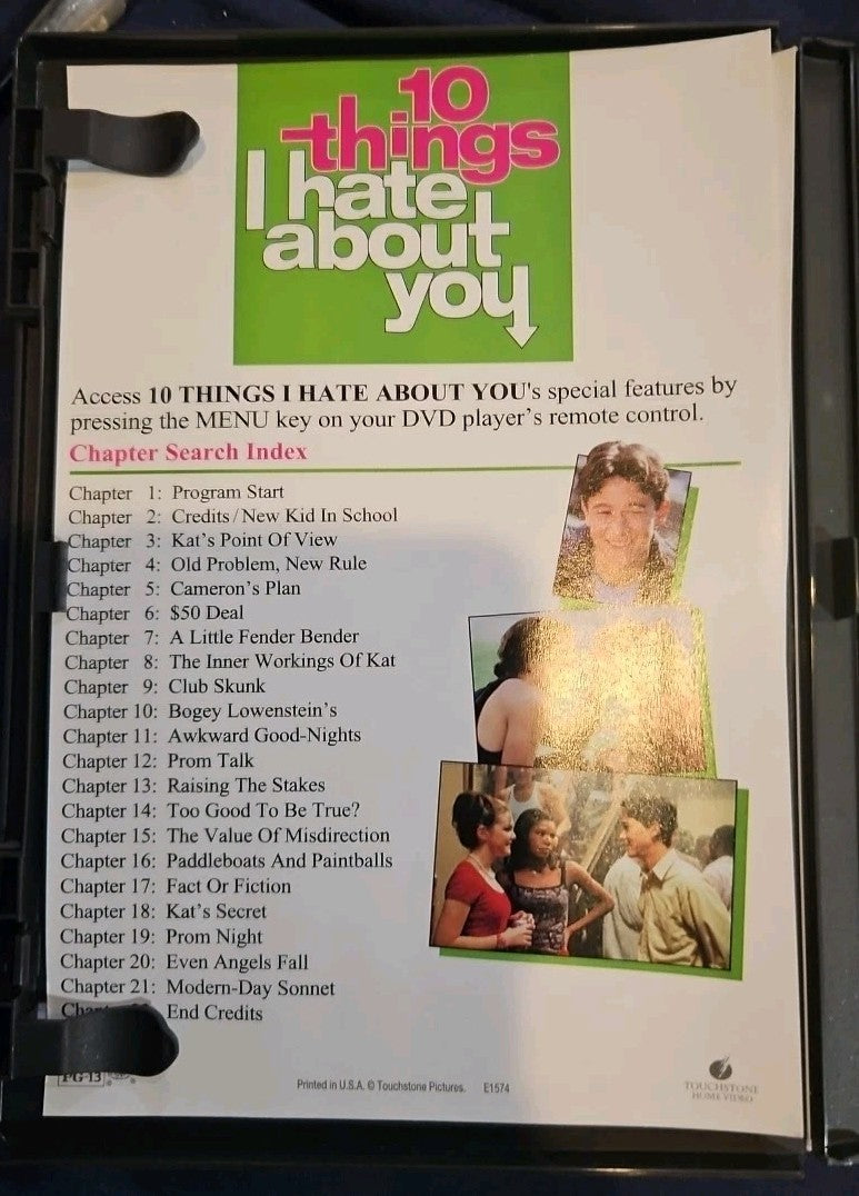 10 Things I Hate about You (DVD, 1999)