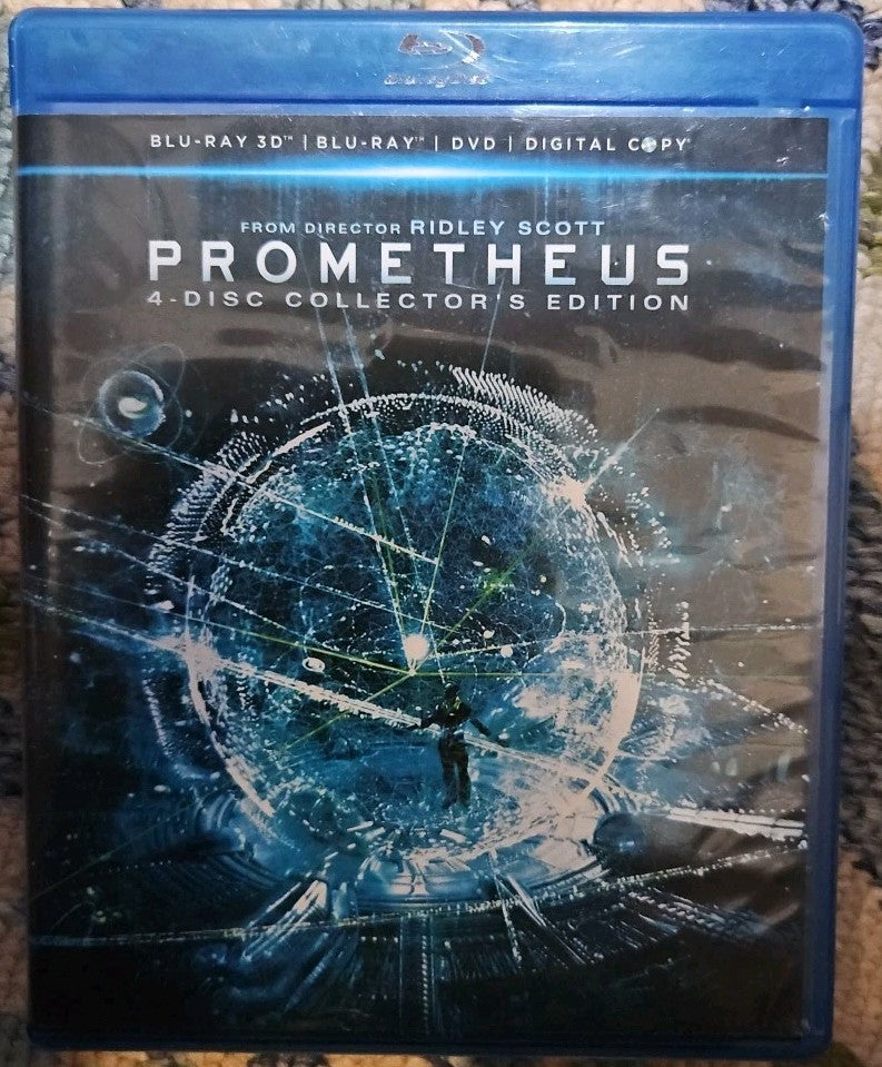 Prometheus (Blu-ray/DVD, 4-Disc, Collectors Edition) No Download. New Sealed