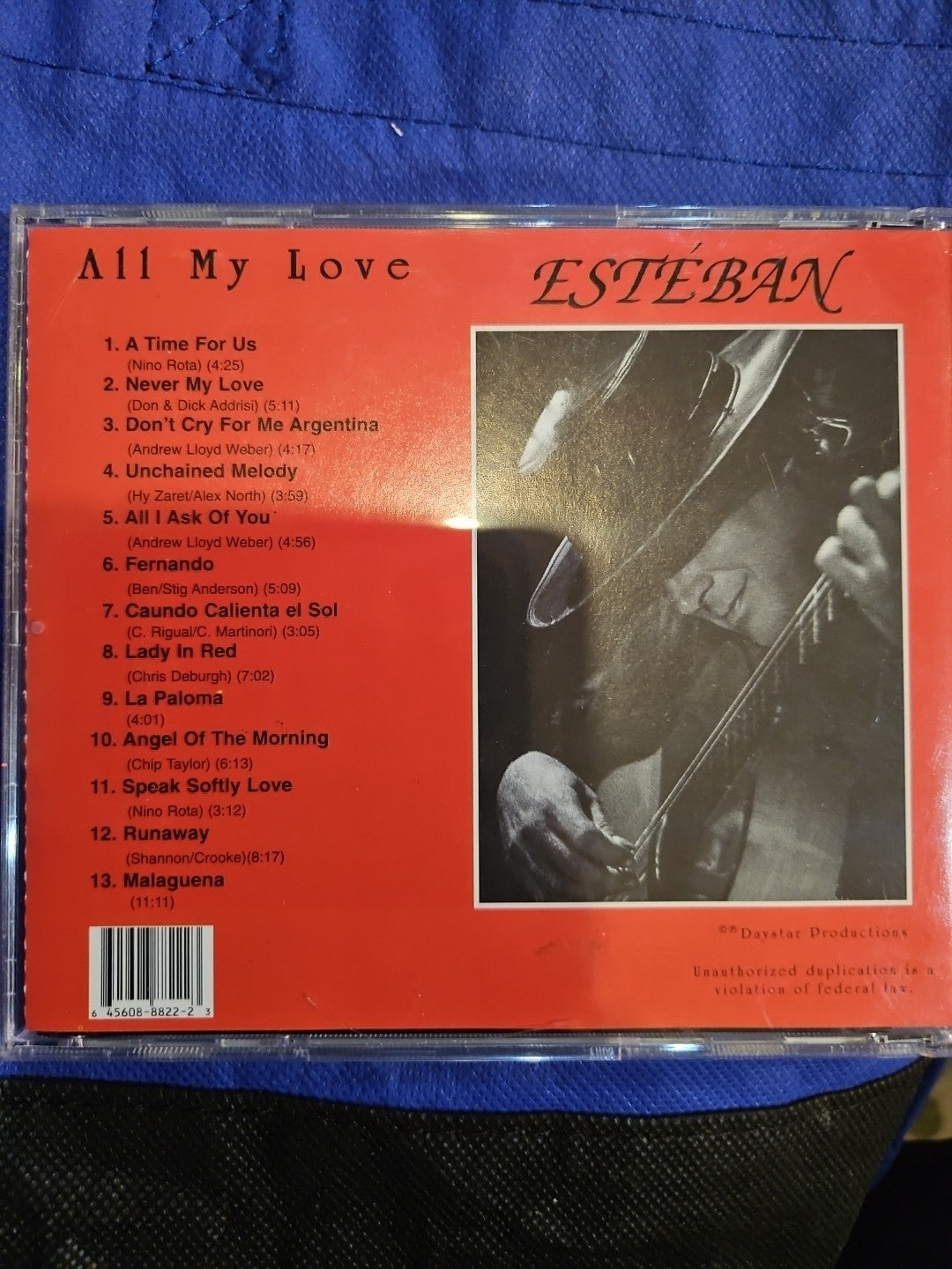 All My Love by Esteban (CD, 2001)