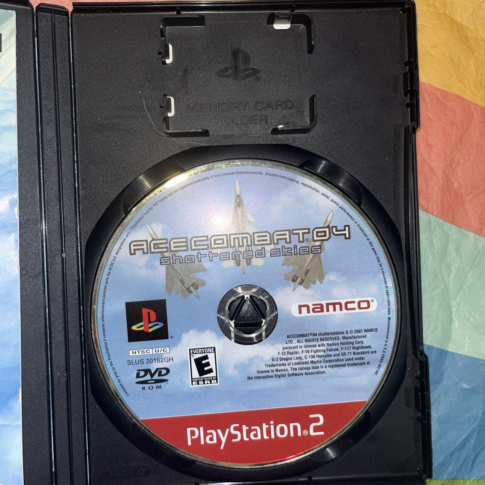 Ace Combat 04: Shattered Skies Greatest Hits (PS2) Tested. Manual. Original Case