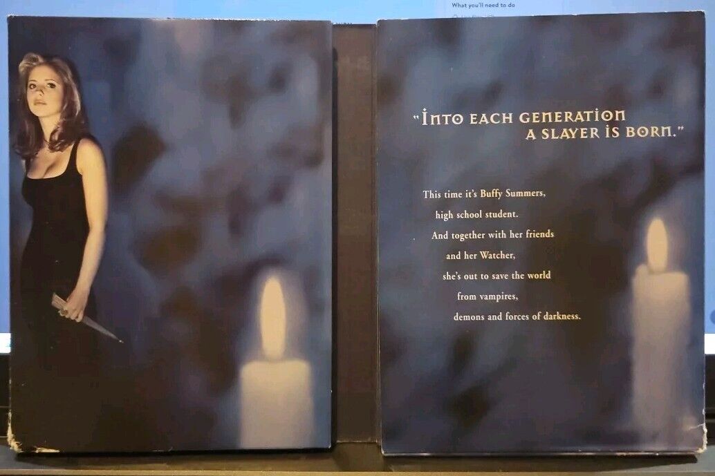 Buffy the Vampire Slayer: Season 1 (DVD, 1997) Cover Worn.  No Scratches. Tested