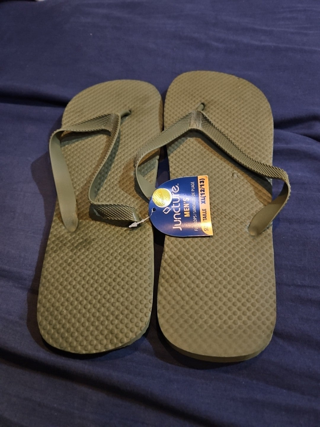 Juncture Men's Size Medium 12/13 Forest Green Flip Flips