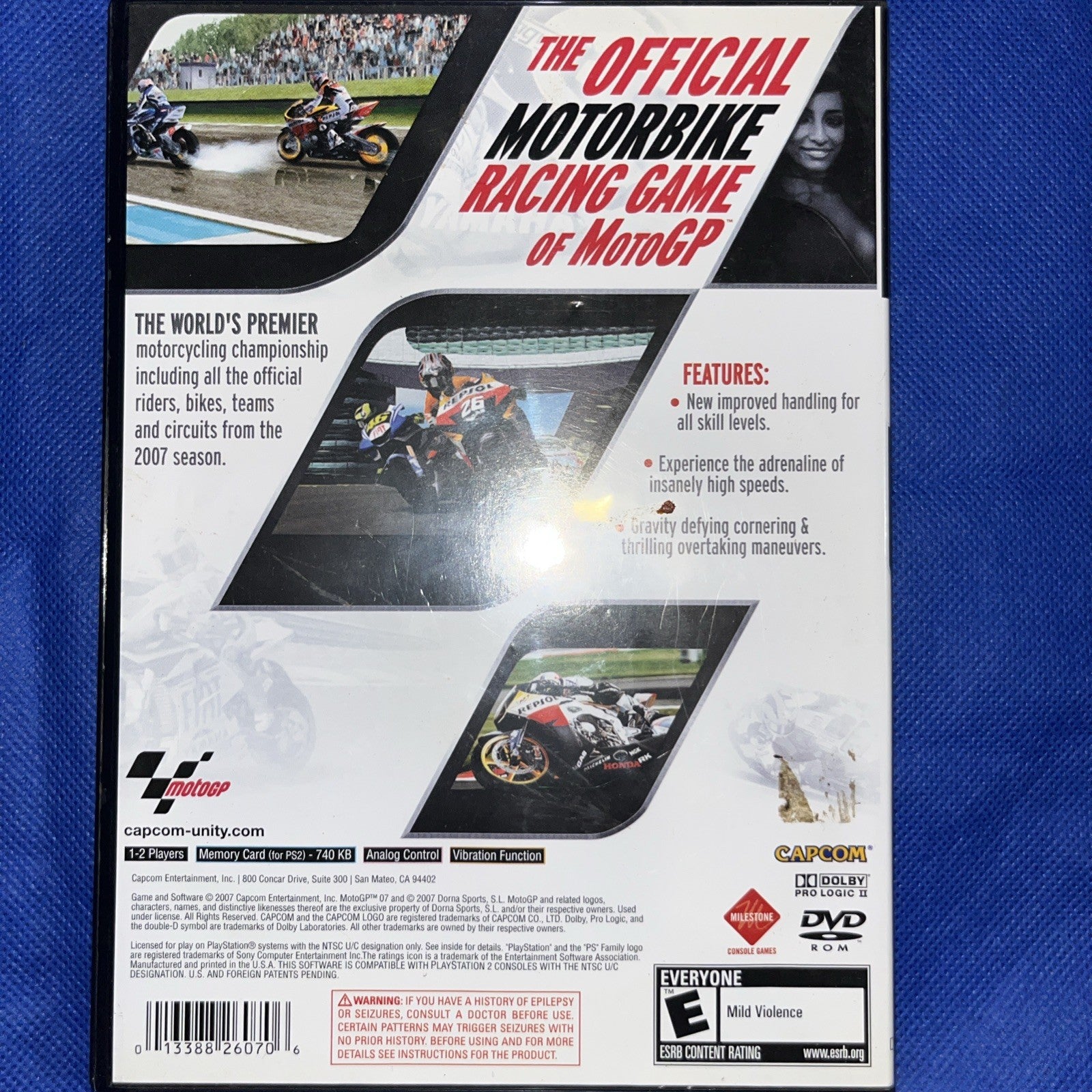 Moto GP 2007 (PS2) Mint. Tested. New Case. Resealed