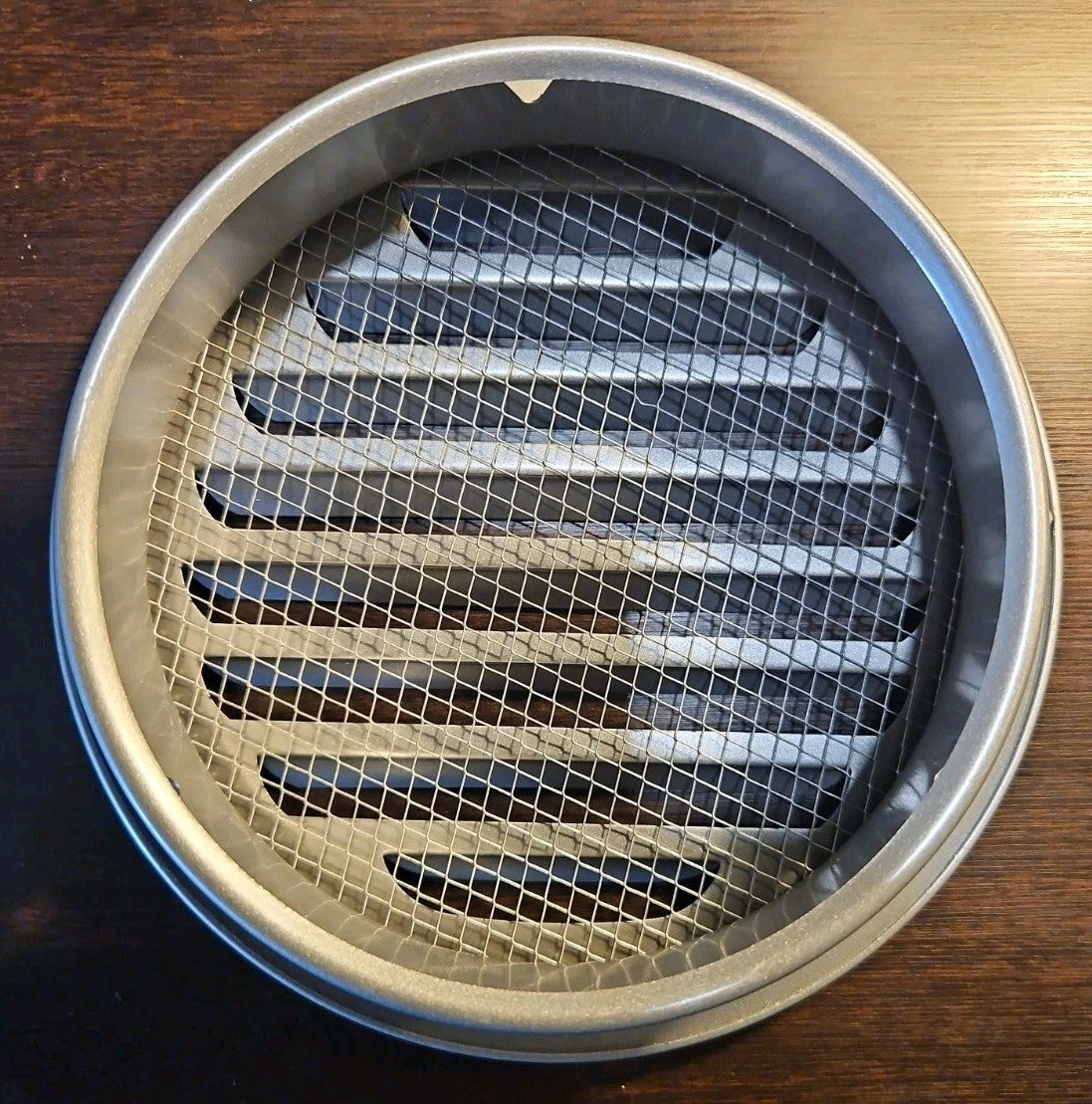 Stainless Steel 5-5/8" × 7" Rim Air Vent Cover Round 1-7/8" Deep Screen Mesh