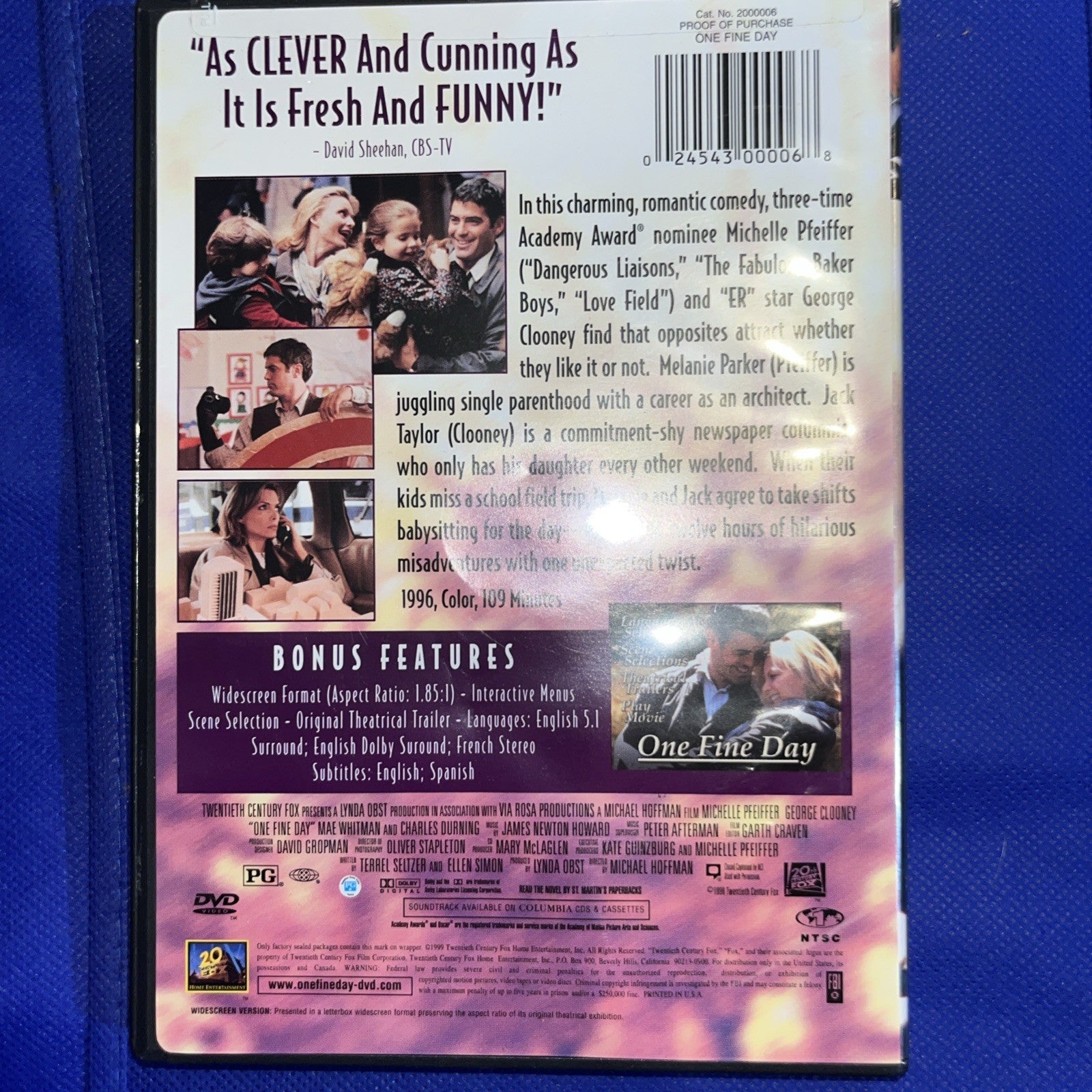 One Fine Day (DVD, 1996)