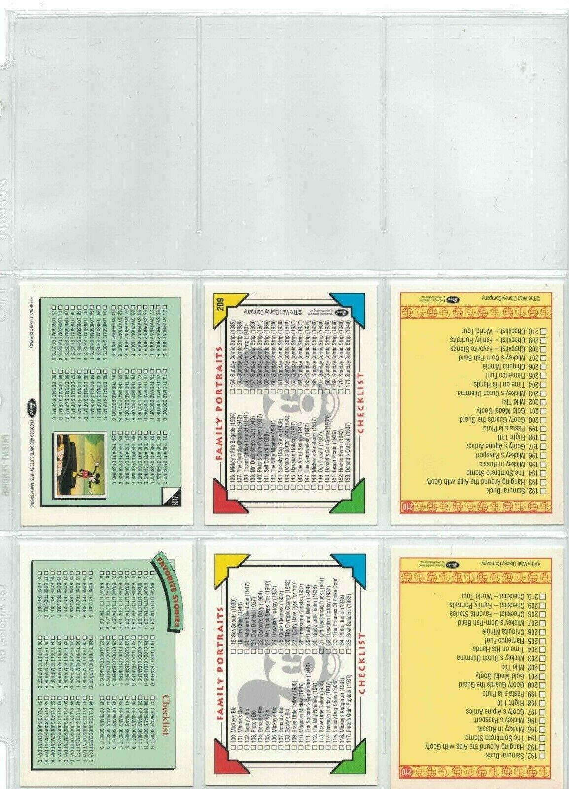 Disney Comics / Cards Drop Down