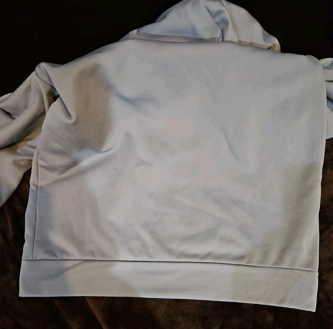 Spyder Large Grey With Blue Lettering Hoodie Pullover