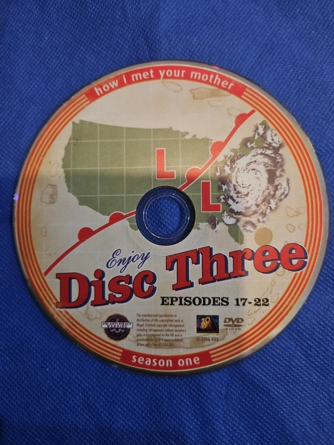 How I Met Your Mother Season 1 Episodes  17-22 (DVD) Disc Only. Tested