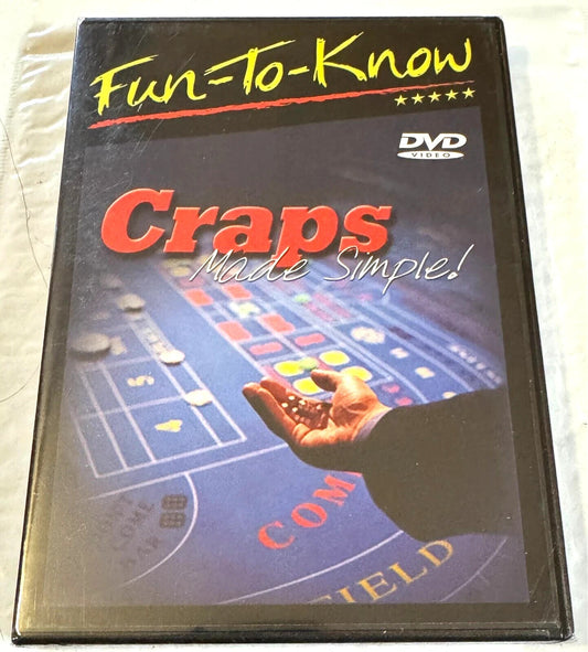 Fun-To-Know: Craps Made Simple! (DVD, 2004) - Master the Rules of Craps - NEW